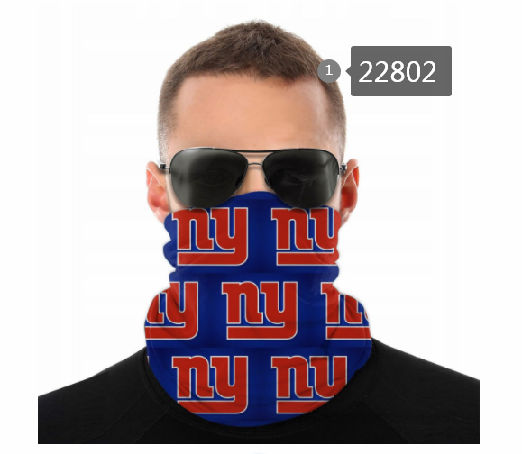 2021 NFL New York Giants 123 Dust mask with filter